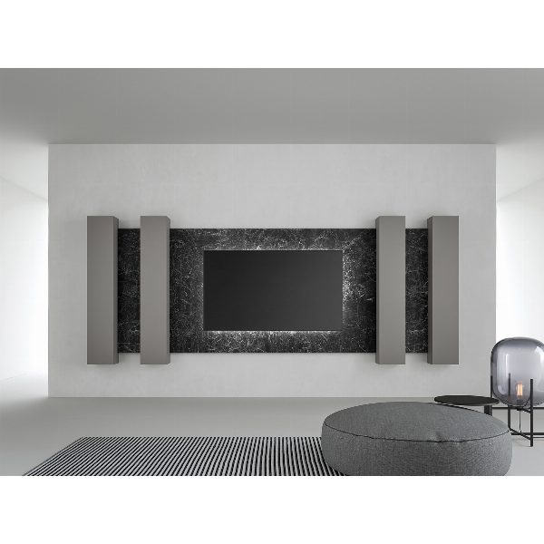 Boiserie TV in Kera Nero Marquinia