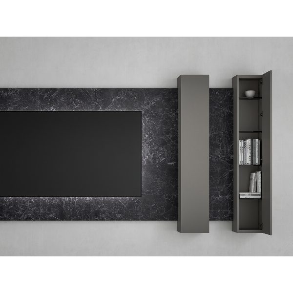 Boiserie TV in Kera Nero Marquinia