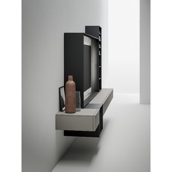 Cornice TV in Kera Invisible White