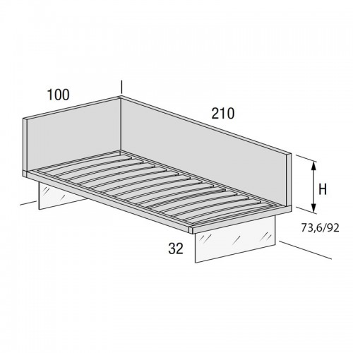 Letto GIZMO sinistro - Lago 2