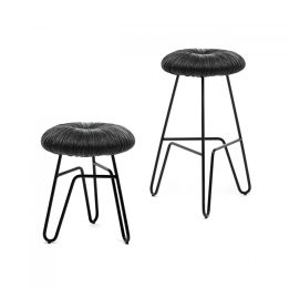 MOGG - SGABELLO DONUT ALL BLACK