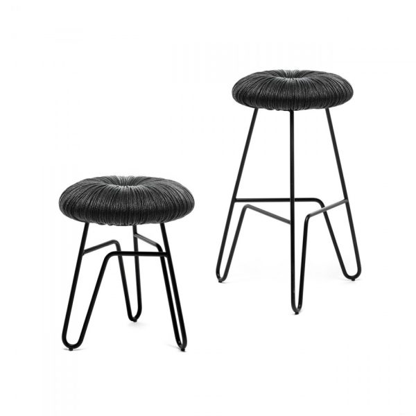 MOGG - SGABELLO DONUT ALL BLACK