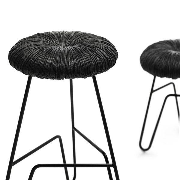 MOGG - SGABELLO DONUT ALL BLACK