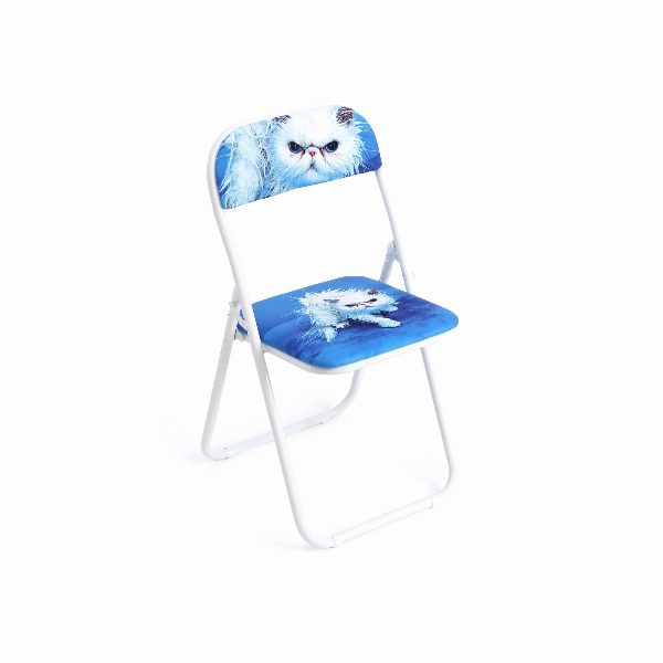 Toiletpaper Pets Folding Chair Angry Cat