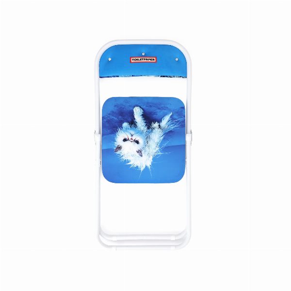 Toiletpaper Pets Folding Chair Angry Cat