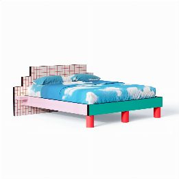 Letto Superbed Red Grid Superfurniture