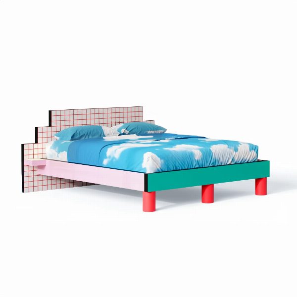 Letto Superbed Red Grid Superfurniture