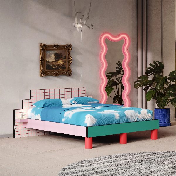 Letto Superbed Red Grid Superfurniture