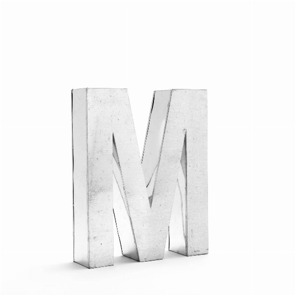 Lettera decorativa Metalvetica