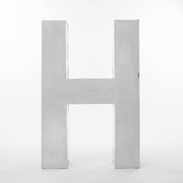 Lettera decorativa Metalvetica