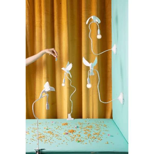 Lampada Sparrow con morsetto
