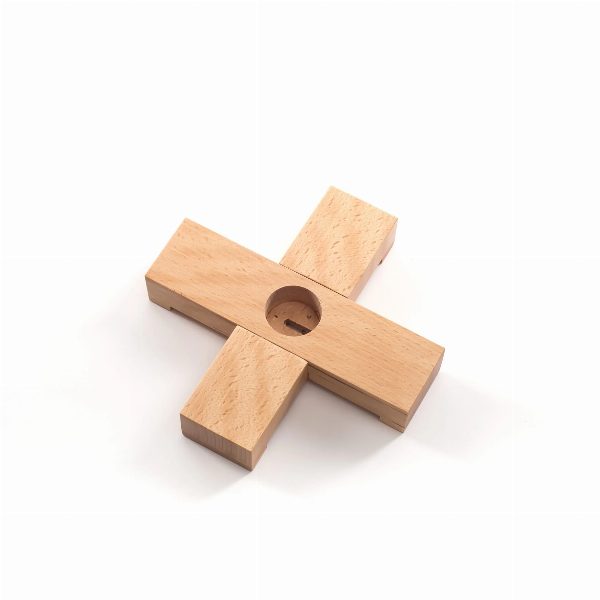 Lampada Linea Base In Legno