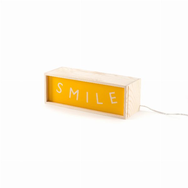 Lampada da tavolo Lighthink Box Smile / Live / Paradise