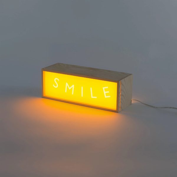Lampada da tavolo Lighthink Box Smile / Live / Paradise