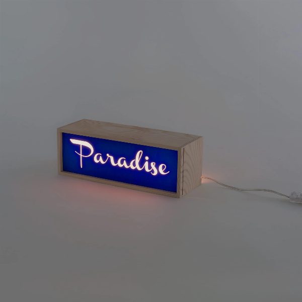 Lampada da tavolo Lighthink Box Smile / Live / Paradise