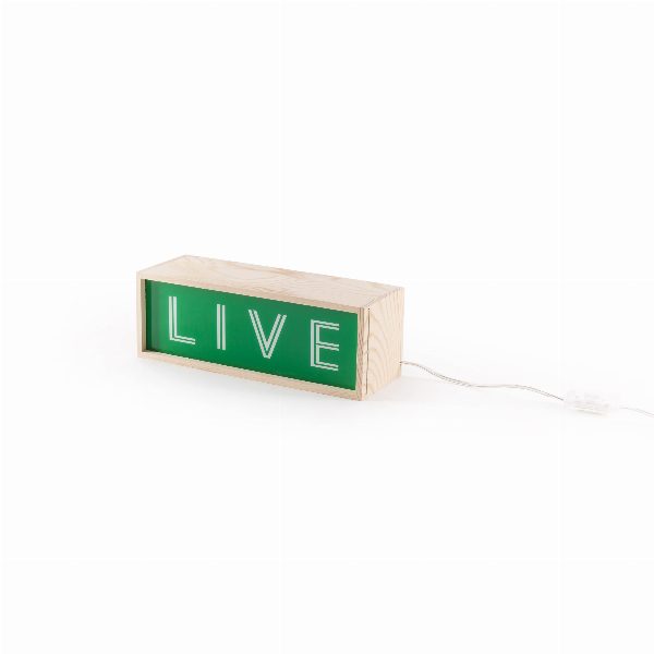 Lampada da tavolo Lighthink Box Smile / Live / Paradise