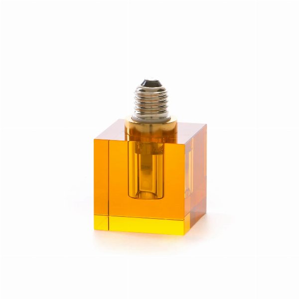 Lampada Crystaled Square Ambra