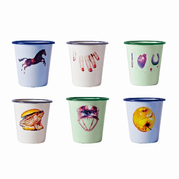 Bicchiere Enamel Glasses Set da 6 Toiletpaper