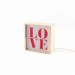 Lampada da tavolo Lighthink Box Change your Mind / Love / Soul Food