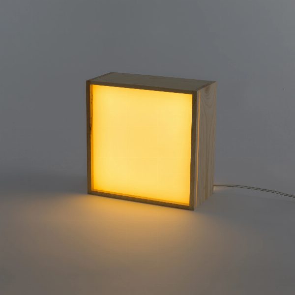 Lampada da tavolo Lighthink Box Change your Mind / Love / Soul Food