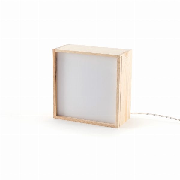 Lampada da tavolo Lighthink Box Change your Mind / Love / Soul Food