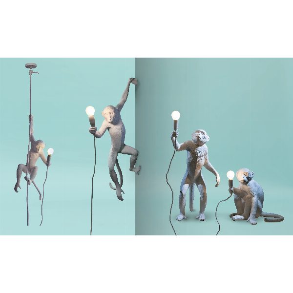 Monkey Lamp Versione dal Soffitto