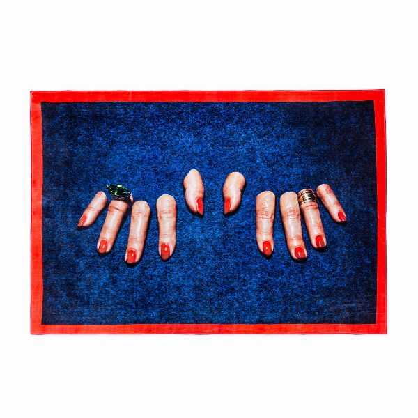 Tappeto Rettangolare Fingers Toiletpaper