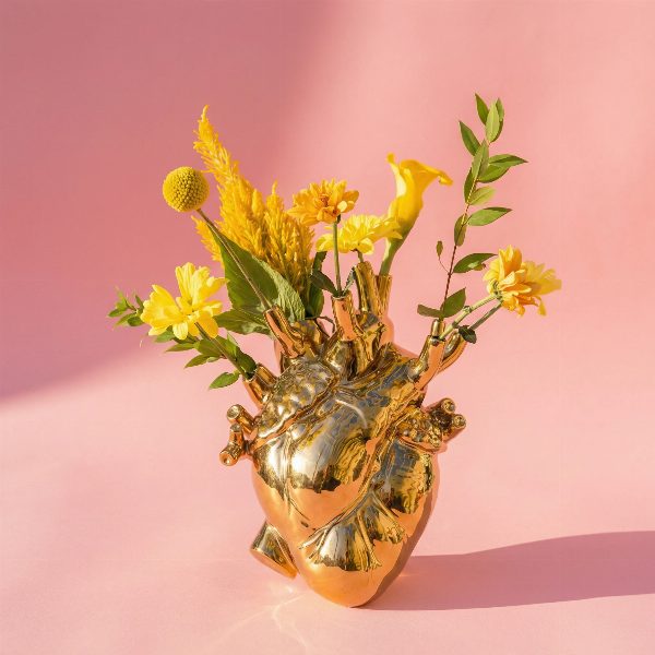 Vaso Love in Bloom Gold