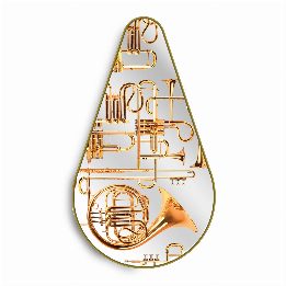 Specchio Gold Frame Pear Toiletpaper