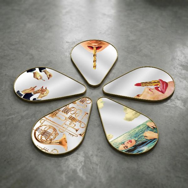 Specchio Gold Frame Pear Toiletpaper