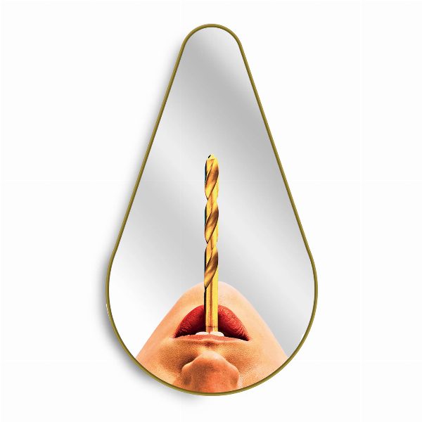 Specchio Gold Frame Pear Toiletpaper