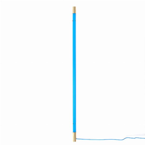 Lampada da terra Linea Golden End Blu