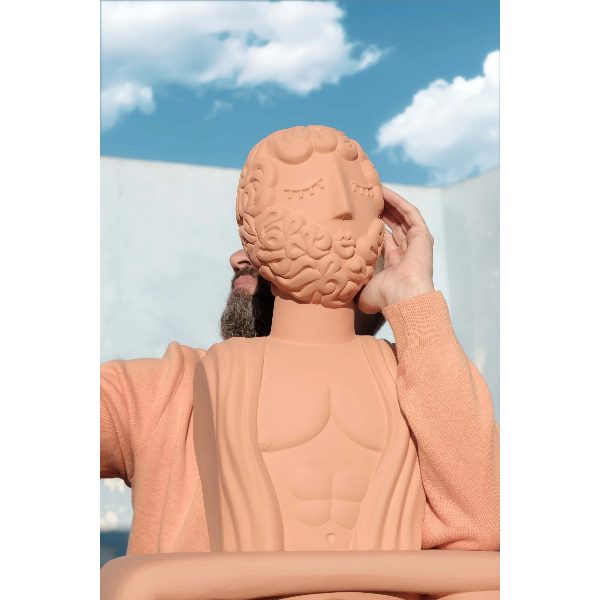 Magna Graecia Busto in Terracotta Man