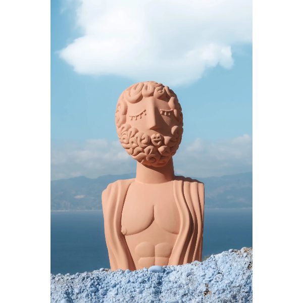 Magna Graecia Busto in Terracotta Man