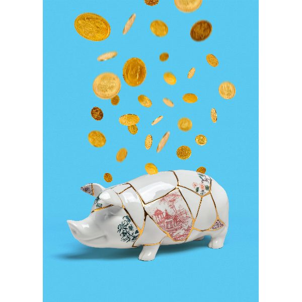 Kintsugi Piggy Bank