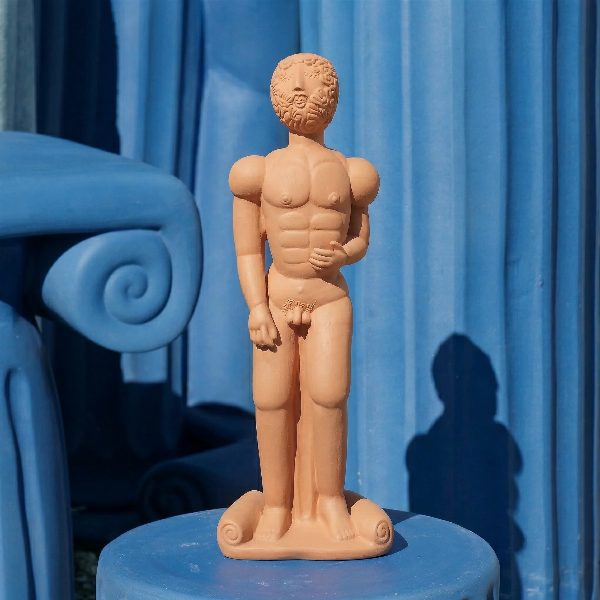 Magna Graecia Statua in Terracotta Bronzo