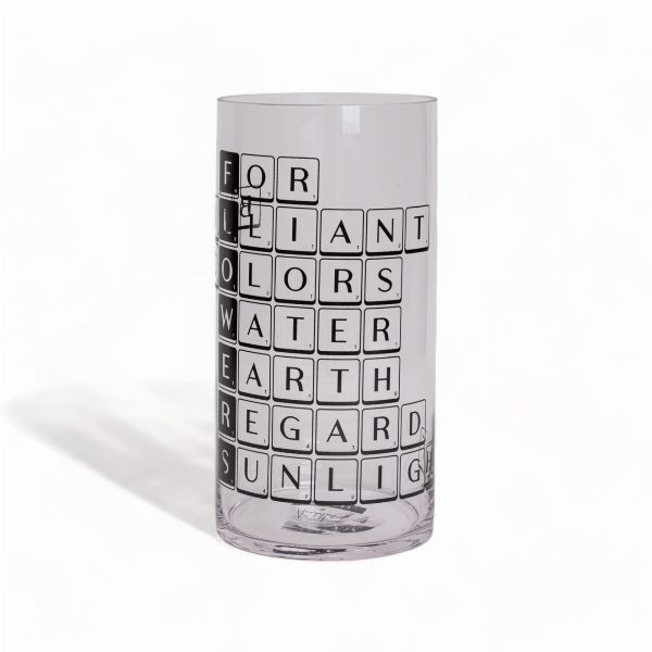 Vaso in vetro Tiles & Tales Flowers