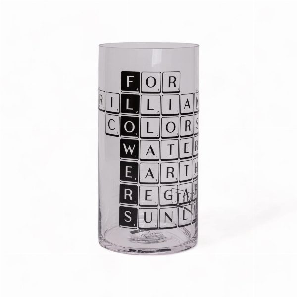 Vaso in vetro Tiles & Tales Flowers