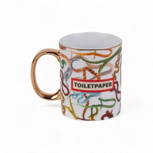 Tazza Porcelain Mug Snakes Toiletpaper