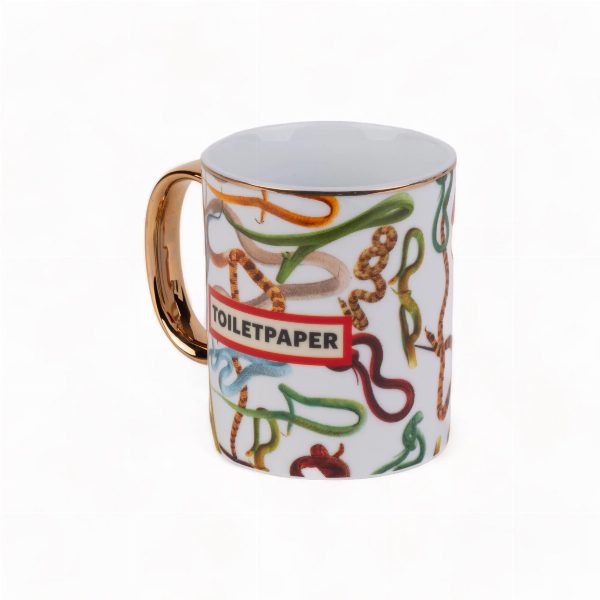 Tazza Porcelain Mug Snakes Toiletpaper