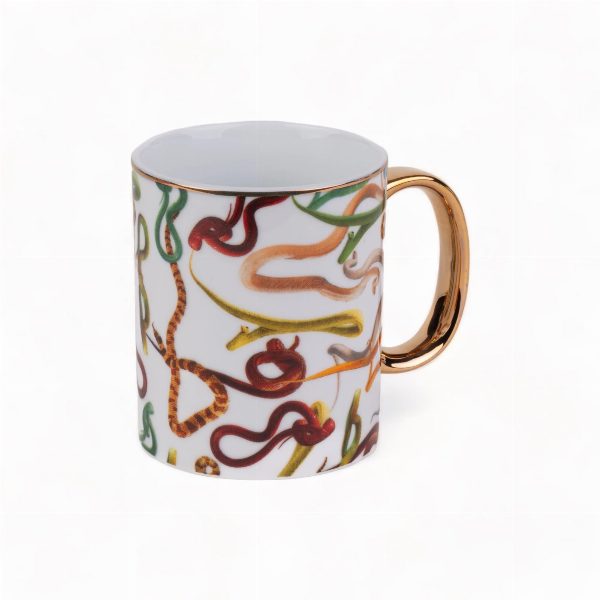 Tazza Porcelain Mug Snakes Toiletpaper