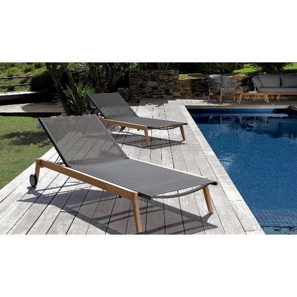 Moon Teak Lettino