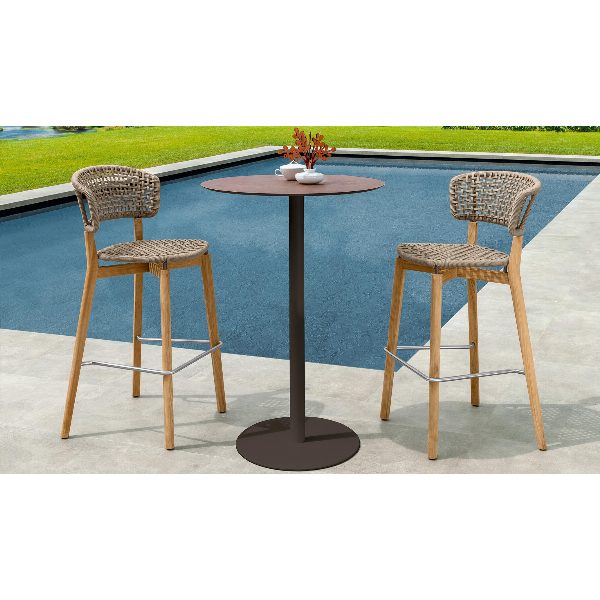 Moon Teak Sgabello