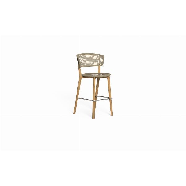 Moon Teak Sgabello