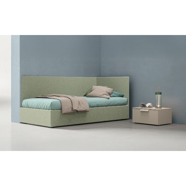 Letto contenitore imbottito