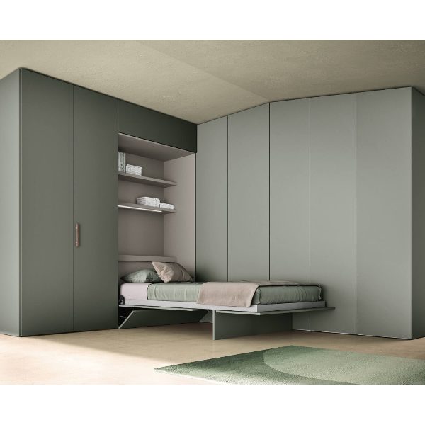 Modulo letto con rete a ribalta