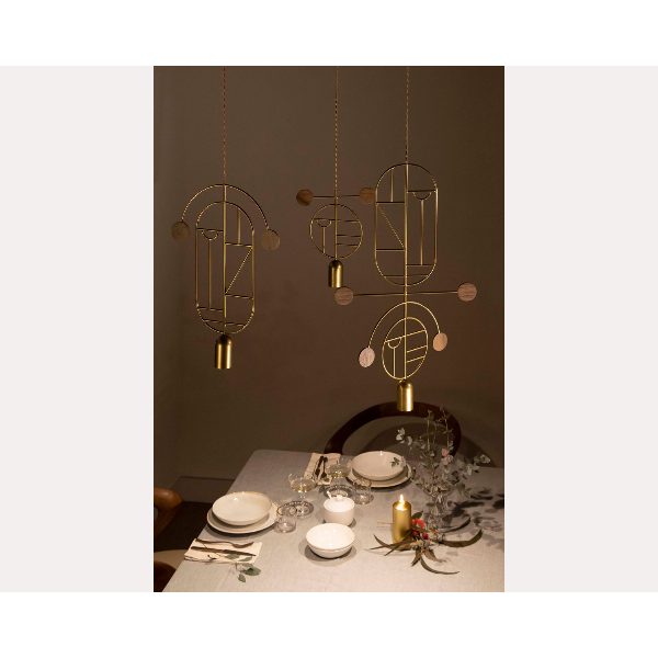 Wooden Dots lampada a sospensione