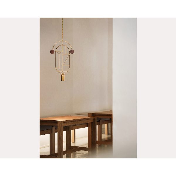 Wooden Dots lampada a sospensione