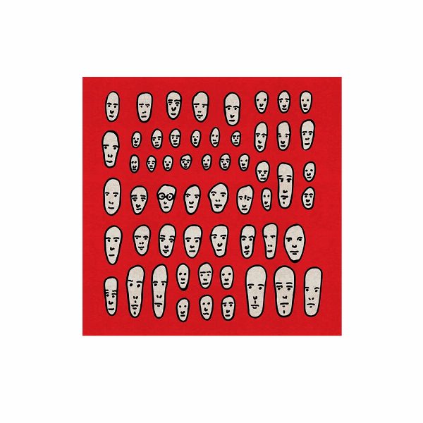 Faces on Red tappeto