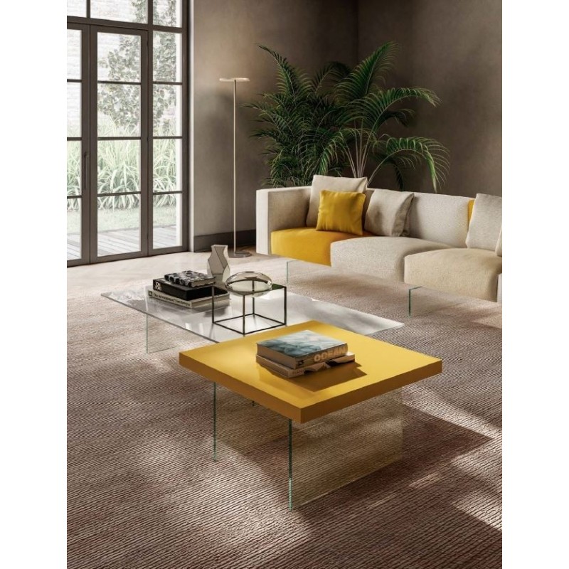COFFEE TABLE AIR laccato quadrato L....